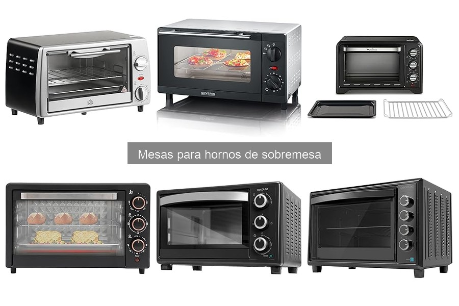 Accesorios esenciales para mesas de hornos de sobremesa