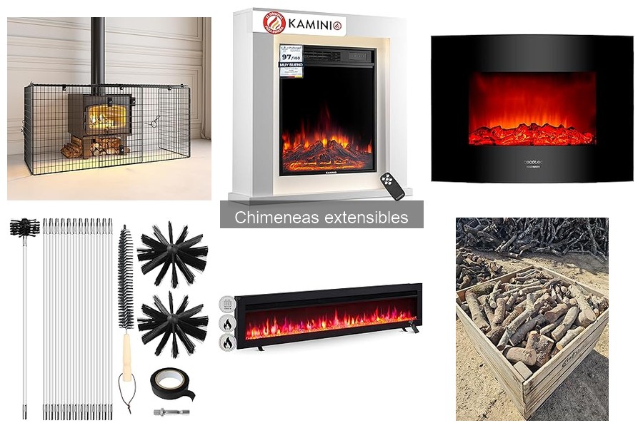 Alternativas a chimeneas extensibles para exteriores