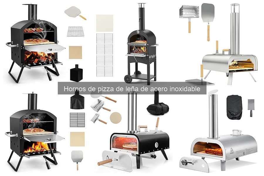 Alternativas a hornos de pizza de leña de acero inoxidable