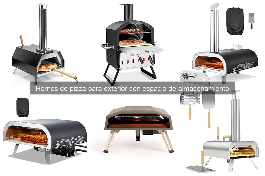 Alternativas a hornos de pizza exteriores con almacenamiento