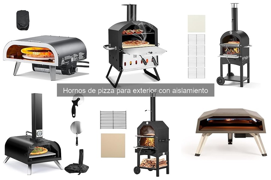 Alternativas a hornos de pizza para exterior con aislamiento
