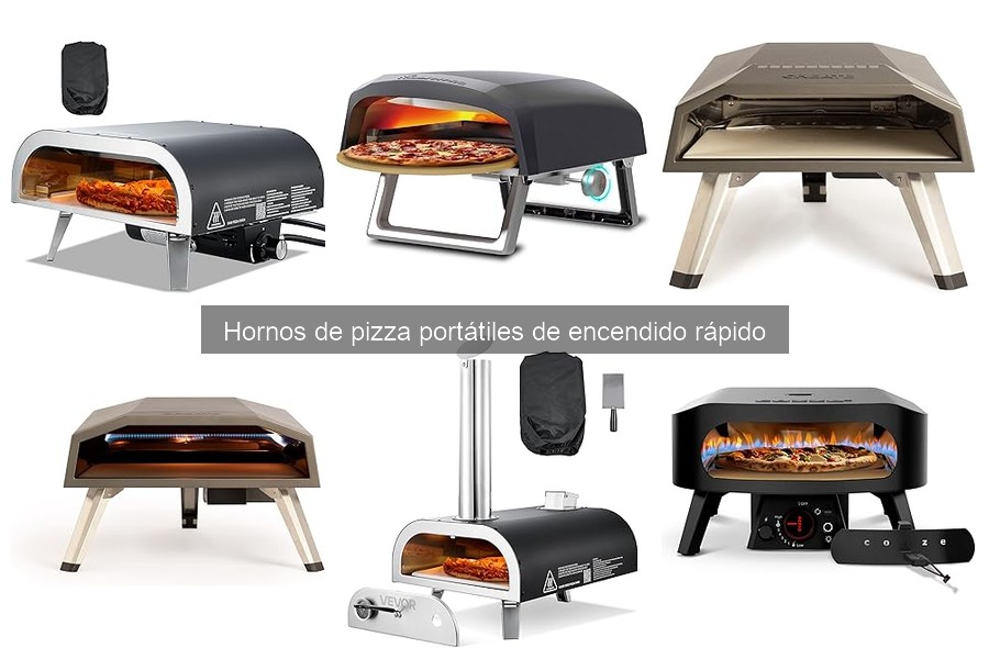 Alternativas a hornos portátiles de encendido rápido para pizza