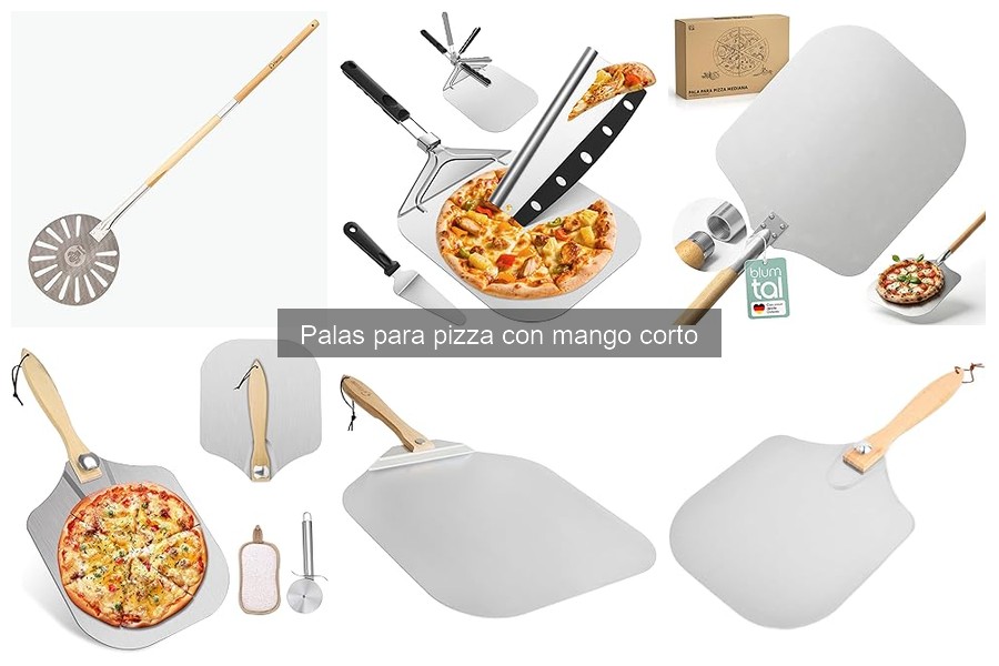 Alternativas a las palas para pizza con mango corto