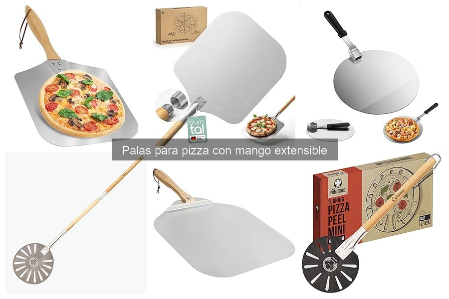 Alternativas a las palas para pizza con mango extensible