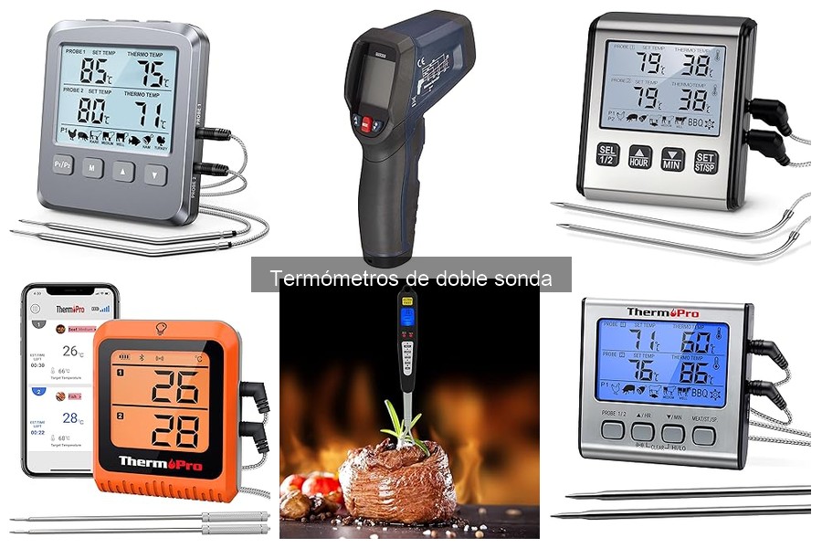 Alternativas a los termómetros de doble sonda para cocinar