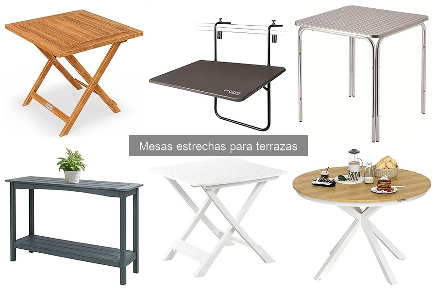 Alternativas a Mesas Estrechas para Terrazas: Ideas Útiles