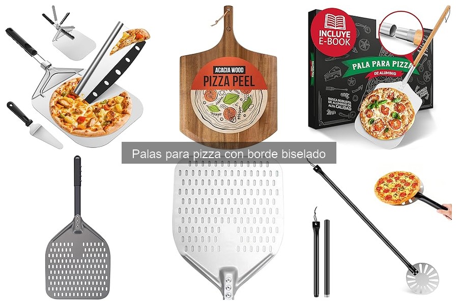 Alternativas a palas para pizza con borde biselado