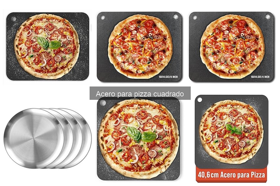 Alternativas al acero para pizza cuadrado: opciones comparativas