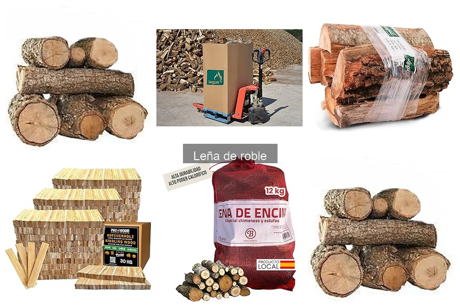 Características de la leña de roble para hornos de pizza