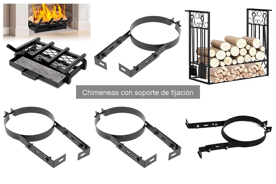 Características esenciales de chimeneas con soporte de fijación