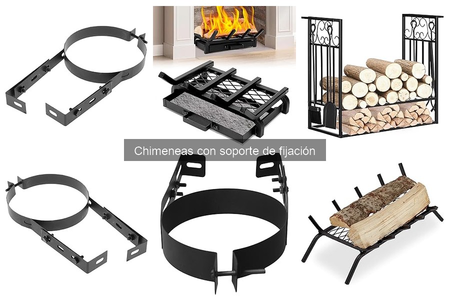 Cómo instalar una chimenea con soporte de fijación