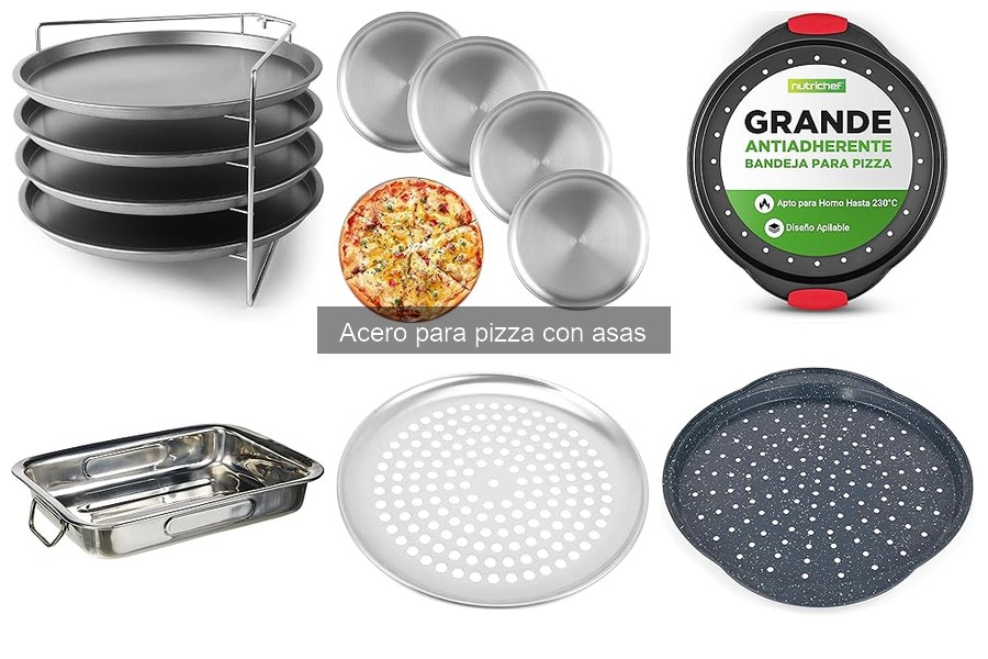 Comparativa: Acero para pizza con asas vs. sin asas