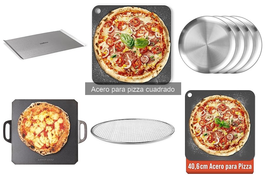 Comparativa de aceros para pizza cuadrado: ¿cuál elegir?