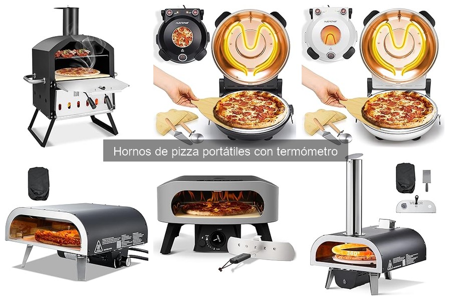 Comparativa de hornos de pizza portátiles con termómetro