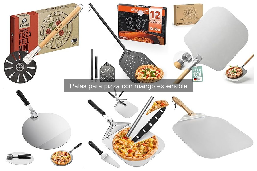 Comparativa de palas para pizza con mango extensible