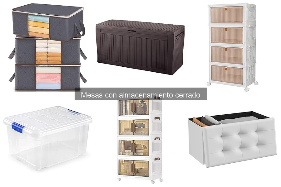 Comparativa: Mesas con almacenamiento cerrado vs abiertas