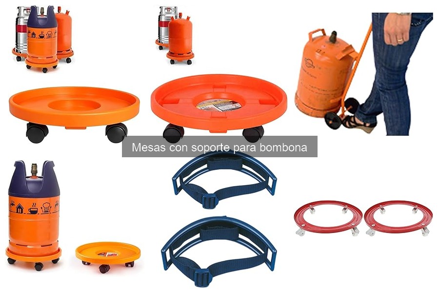 Comparativa Mesas con Soporte para Bombona y Otras Soluciones
