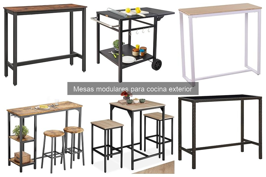Comparativa: Mesas modulares vs fijas para cocina exterior