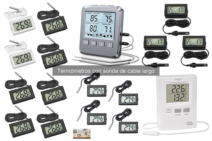 Comparativa: Termómetros de Sonda de Cable Largo vs Digitales