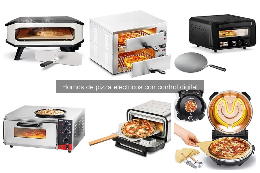 ¿Cuánto cuesta un horno de pizza eléctrico con control digital?