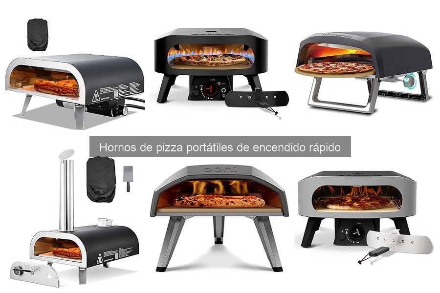¿Cuánto cuesta un horno de pizza portátil de encendido rápido?