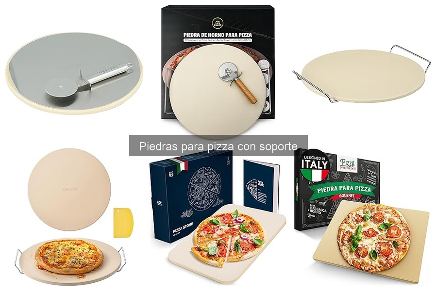 Cuidados y limpieza de piedras para pizza con soporte