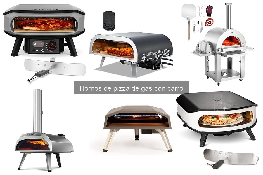 Diferencias de rendimiento en hornos de pizza de gas con carro