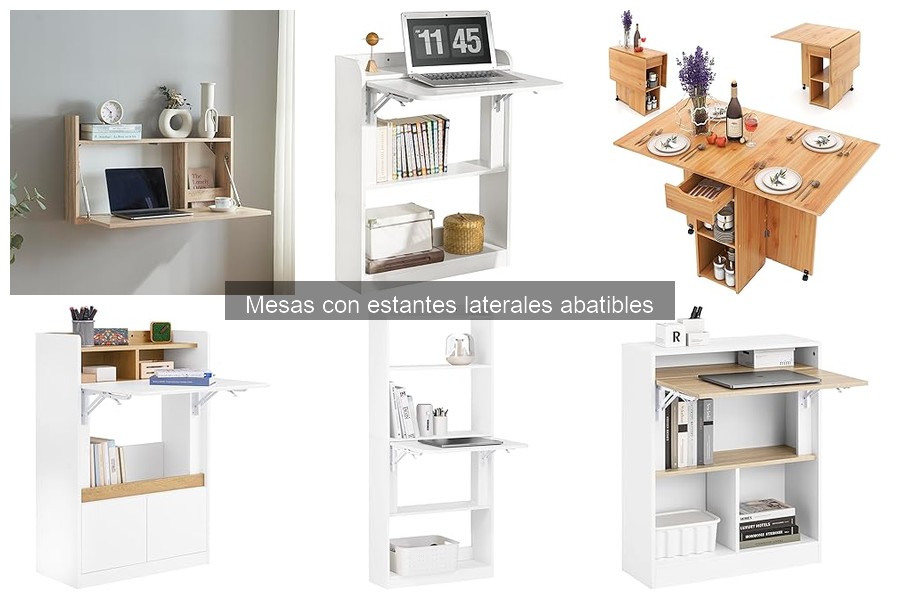 Dónde comprar mesas con estantes laterales abatibles