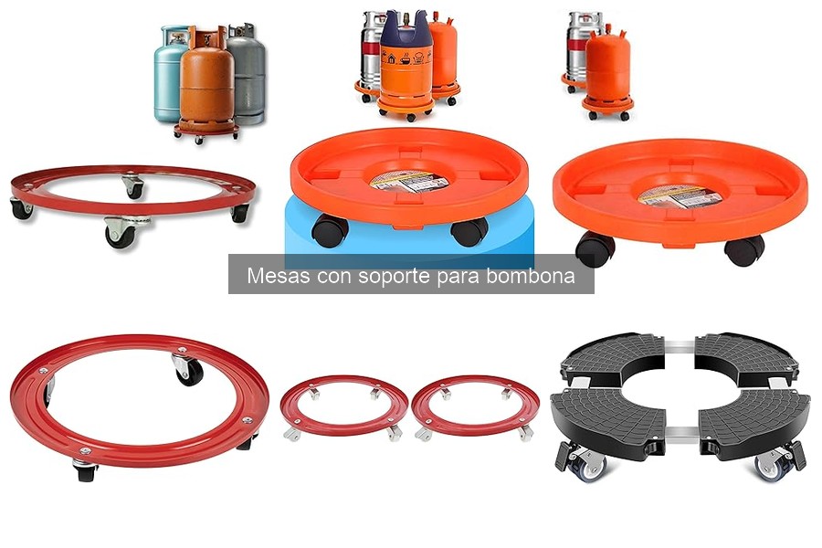 Dónde comprar mesas con soporte para bombona: guía actualizada