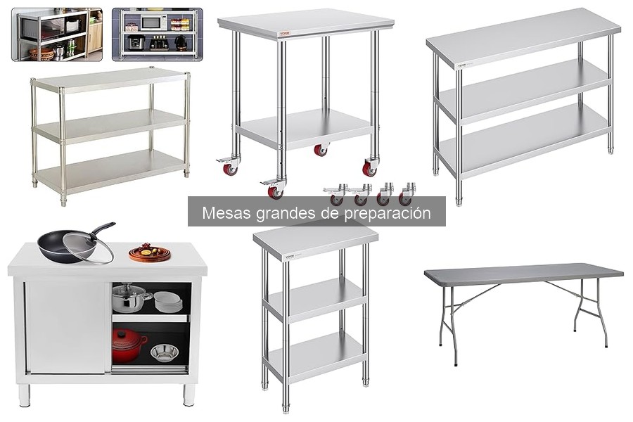 Dónde comprar mesas grandes de preparación para cocina
