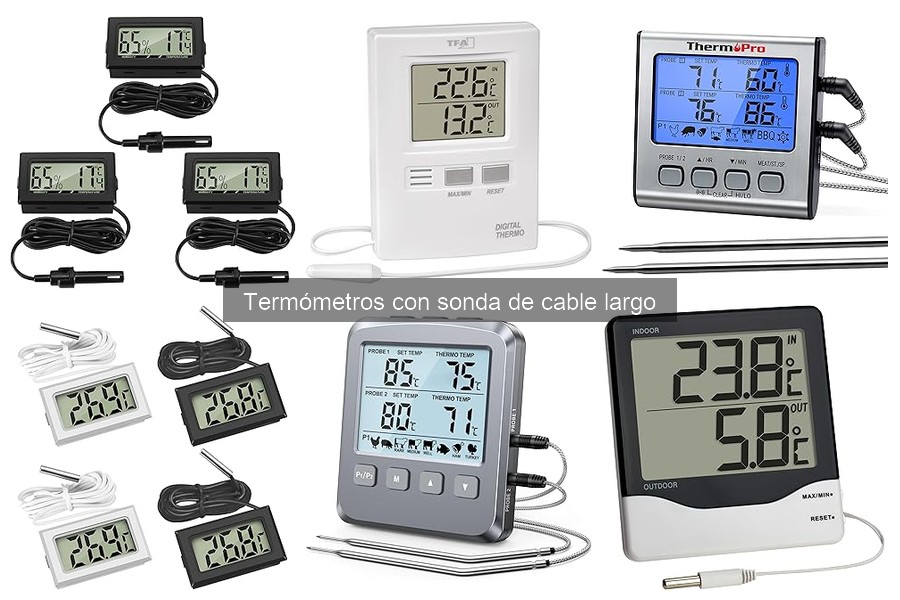 Dónde comprar termómetros con sonda de cable largo baratos