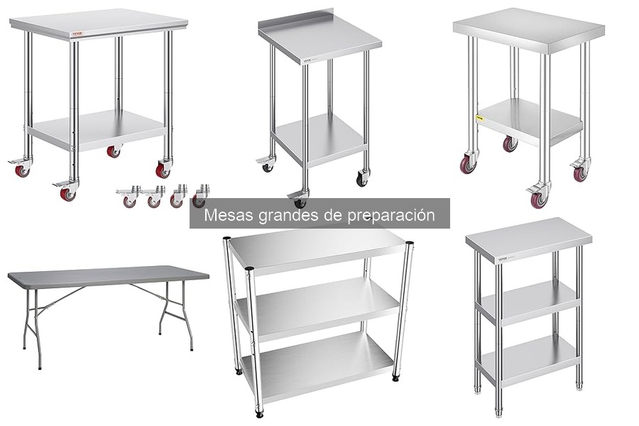 Errores comunes al usar mesas grandes de preparación