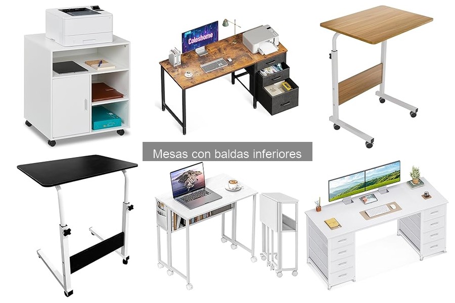 Estilos de decoración para mesas con baldas inferiores
