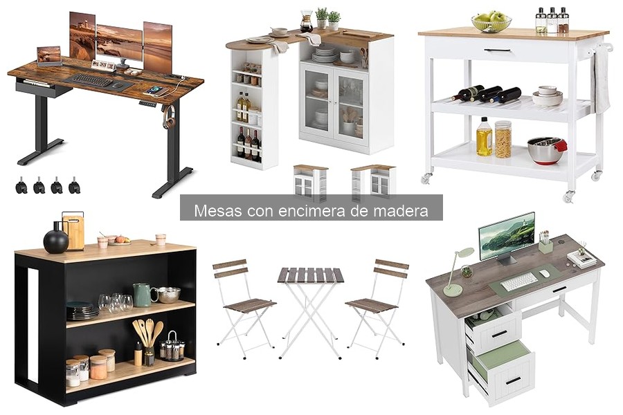 Guía de compra: mesas con encimera de madera