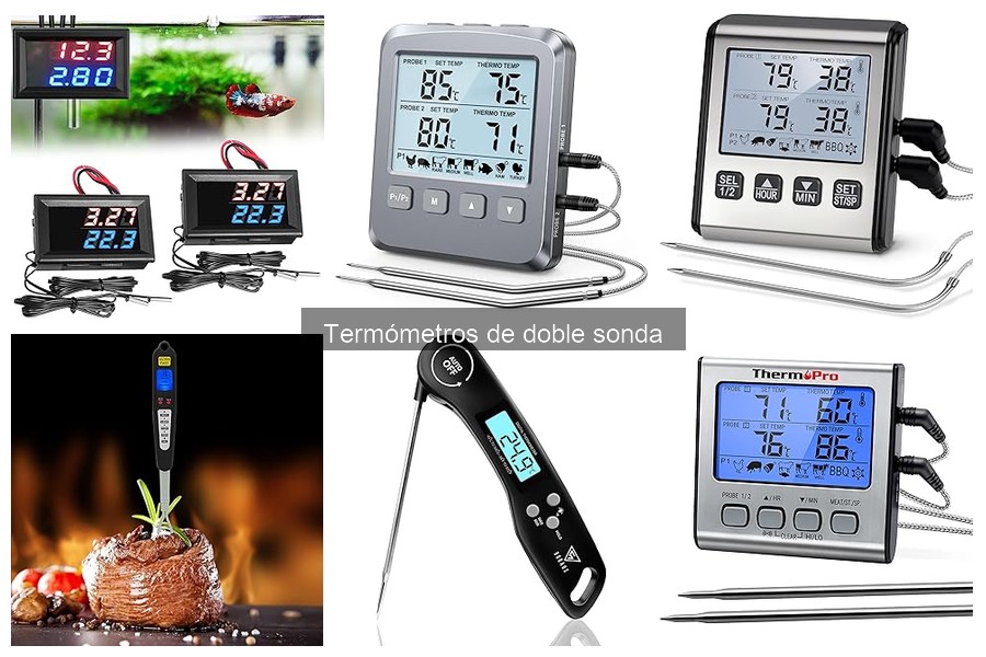 Guía de instalación de termómetros de doble sonda