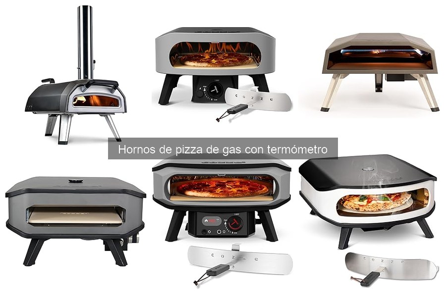 Guía de uso del horno de pizza de gas con termómetro