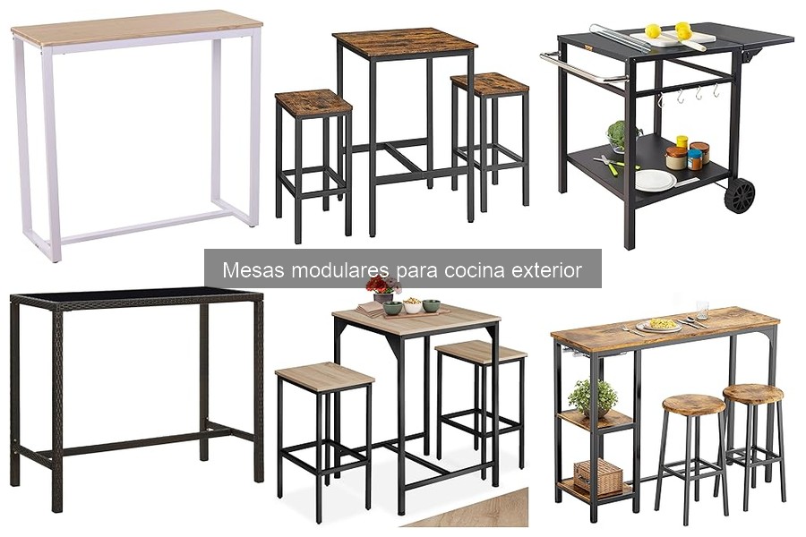 Guía para comprar mesas modulares para cocina exterior