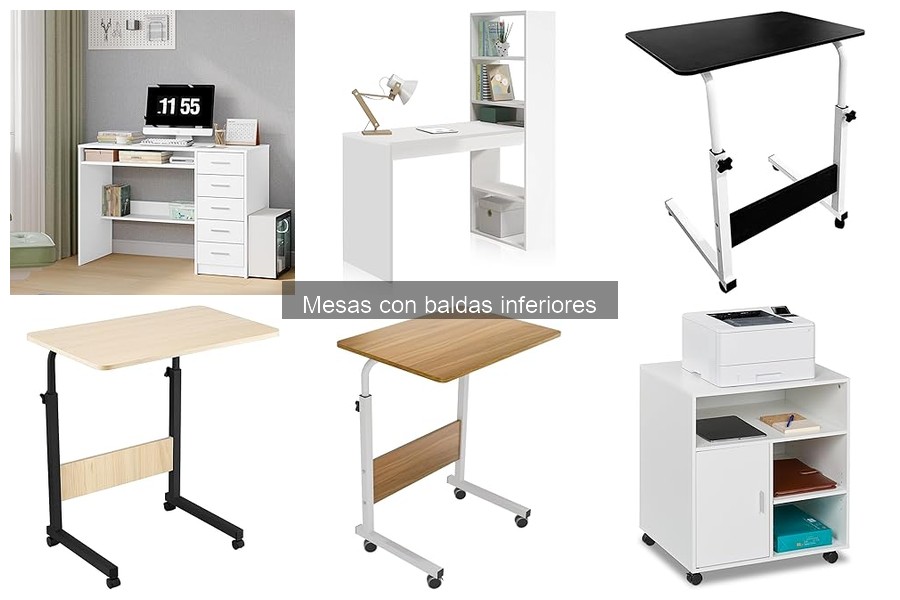 Guía para elegir tu mesa con baldas inferiores ideal