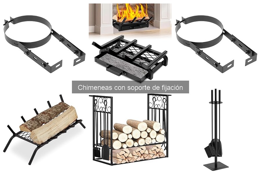 Mantenimiento de chimeneas con soporte de fijación