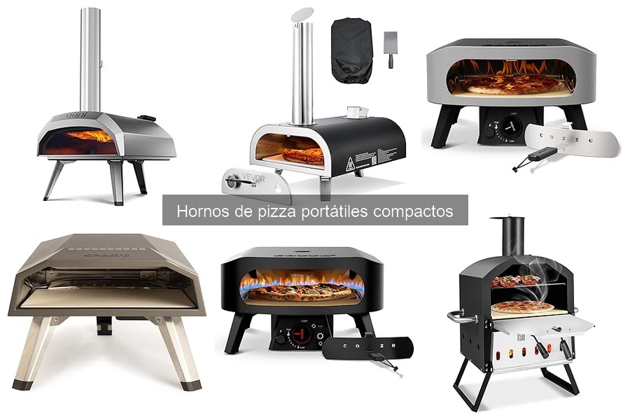 Mantenimiento de hornos de pizza portátiles compactos