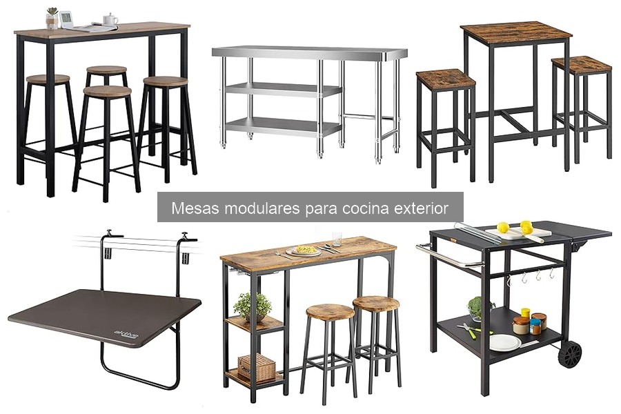 Mantenimiento óptimo de mesas modulares para cocina exterior