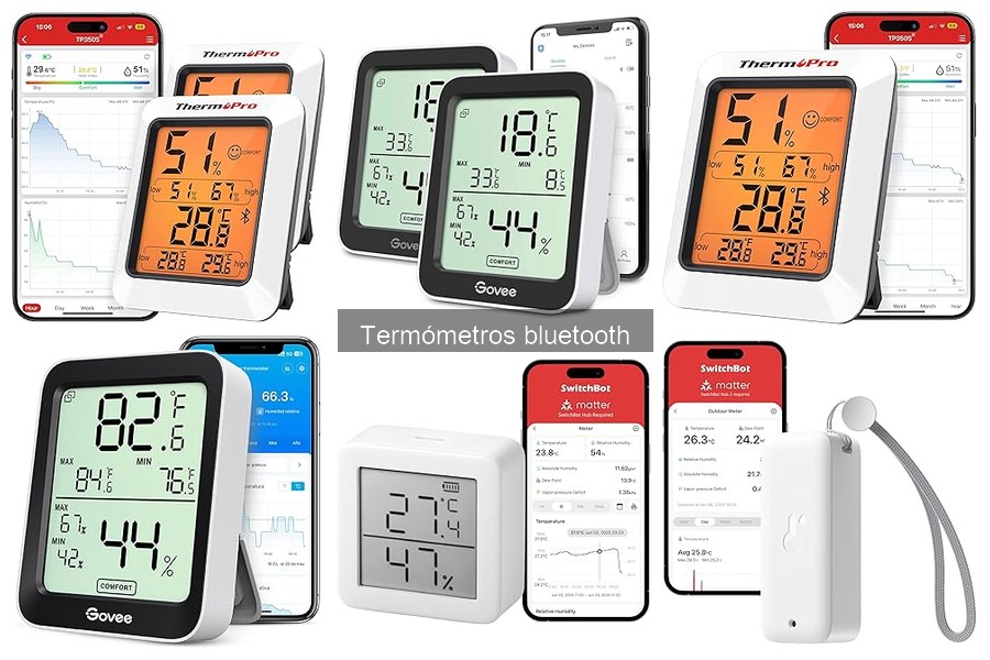Mejores accesorios para termómetros bluetooth en cocina exterior