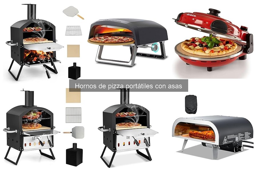 Mejores hornos de pizza portátiles con asas para familias