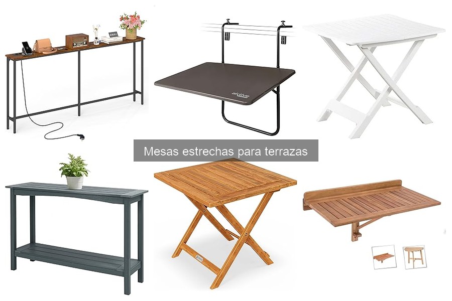 Mejores marcas de mesas estrechas para terrazas