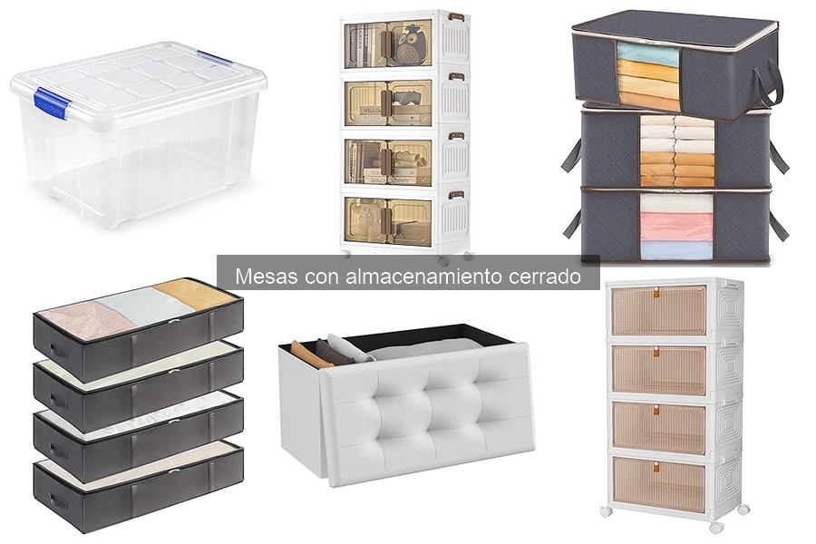 Mejores mesas con almacenamiento cerrado para jardines pequeños