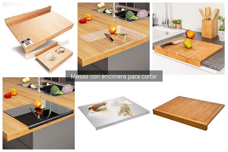 Mejores mesas con encimera para cortar en cocinas pequeñas