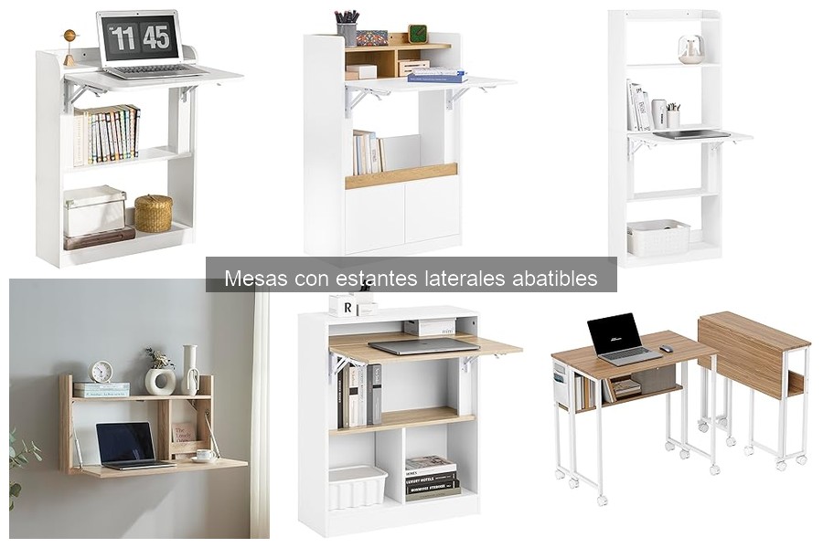 Mejores mesas con estantes laterales abatibles para exterior