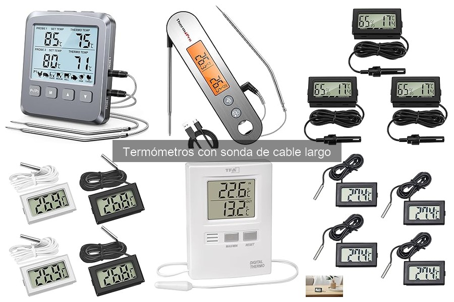 Mejores termómetros con sonda de cable largo para barbacoa