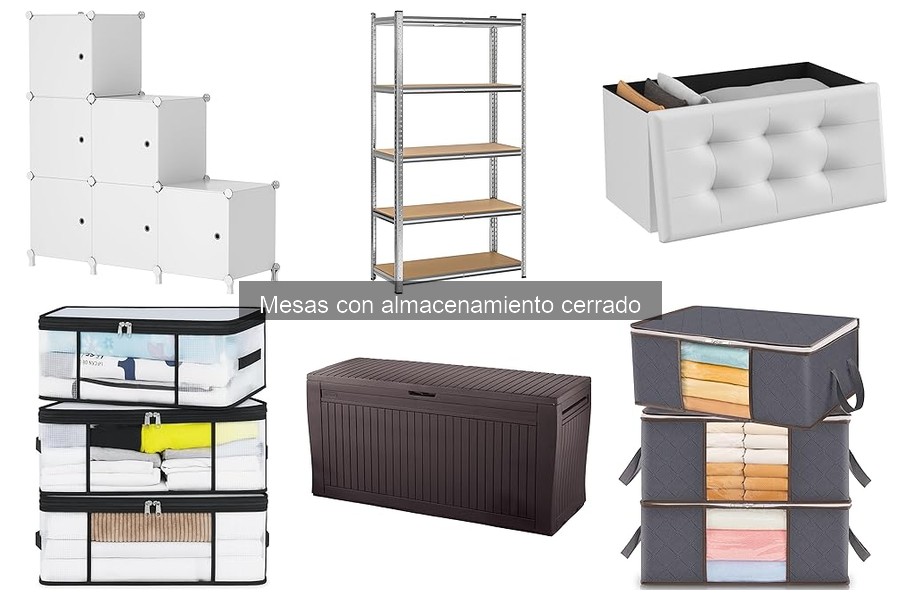 Mesas con almacenamiento cerrado: ¿son resistentes a la intemperie?