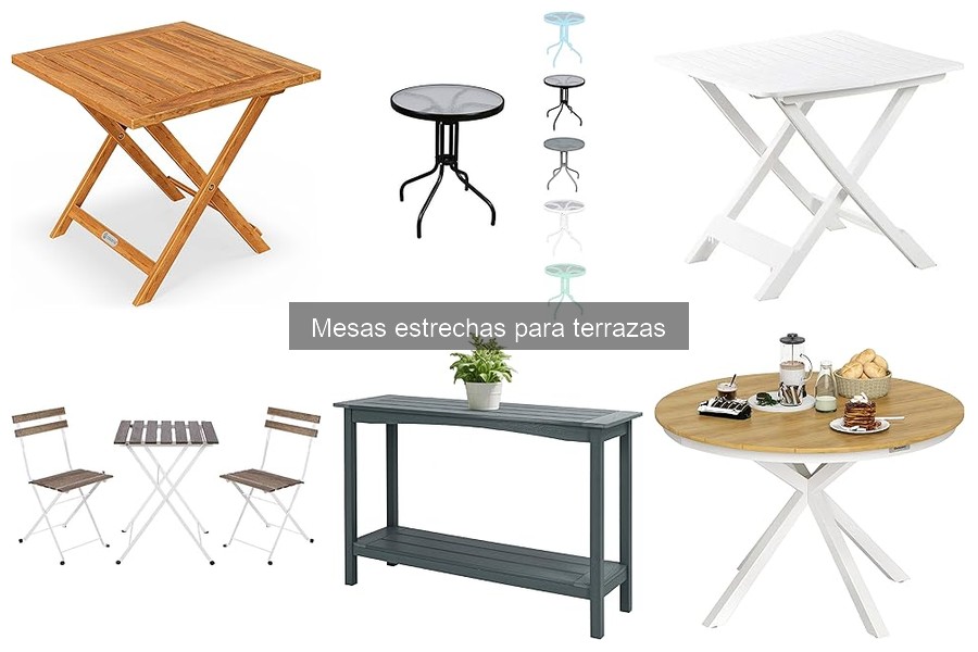 Mesas estrechas: ¿son adecuadas para exteriores?